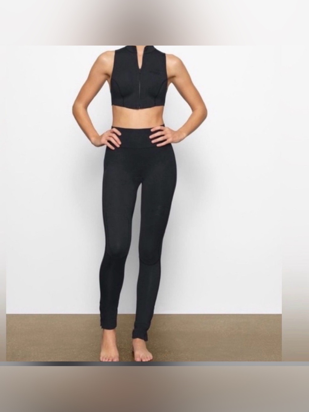 SKIMS NWT Sport Swim Scuba Long Pant - Color Onyx Black Sz XS